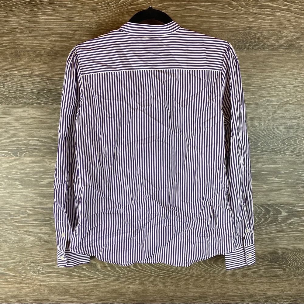 Lauren Ralph Lauren striped button up top NWT - Picture 8 of 8